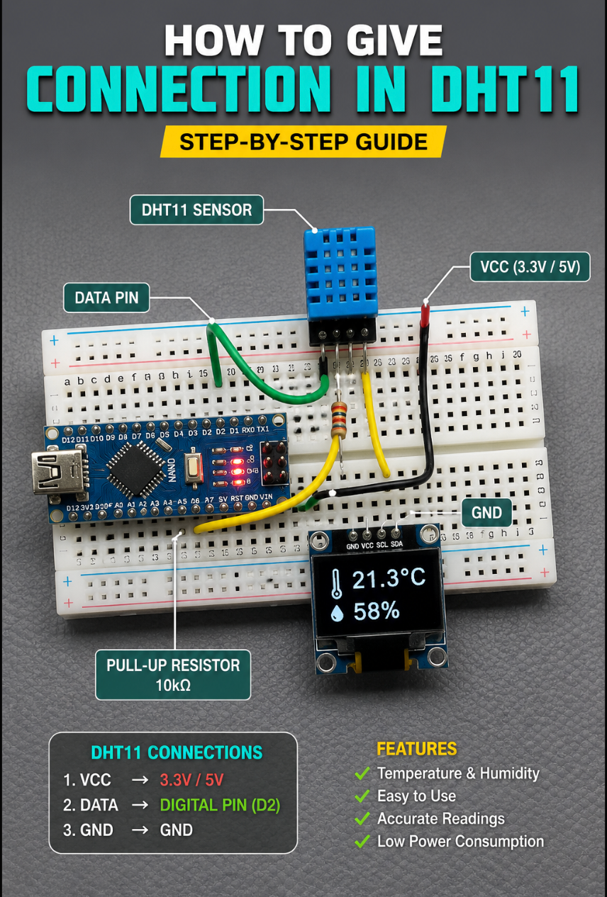 DHT11 Temperature & Humidity Sensor Module
